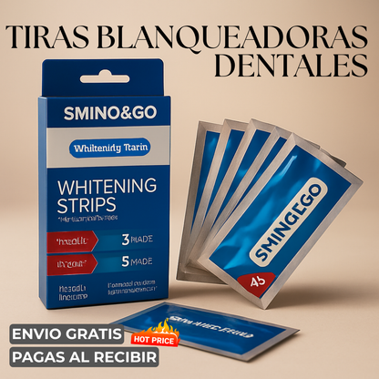 😁 Tiras Blanqueadoras Dentales + ENVÍO GRATIS