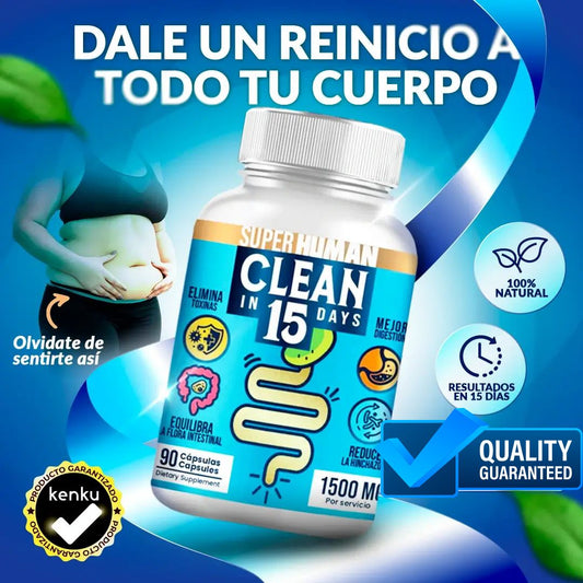 2x1 Clean15™ Limpieza Completa Estomacal en 15 días - SuperHuman™ PG