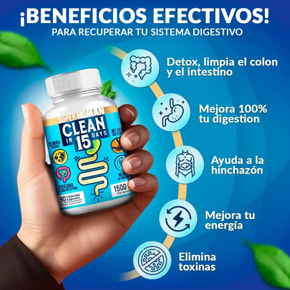2x1 Clean15™ Limpieza Completa Estomacal en 15 días - SuperHuman™ PG